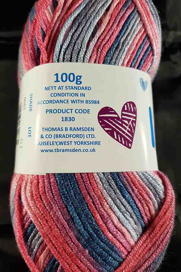 Double Knitting Yarn - Multi coloured