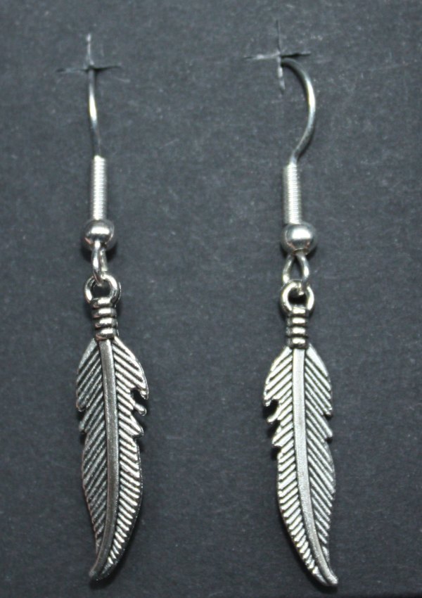 Earrings, Feather