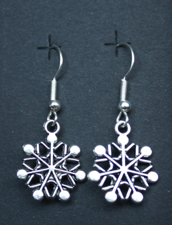 Earrings, Snowflake