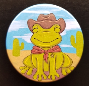 Cowboy Frog Badge