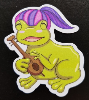 Bard Frog Stickers