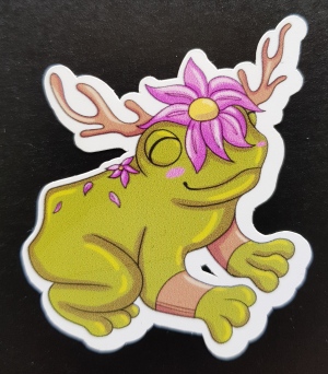 Druid Frog Stickers
