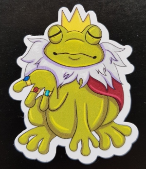 King Frog Stickers