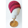 Beanie Hat - Crocheted - Red and Orange