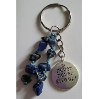Crystal chip charm keyring 4