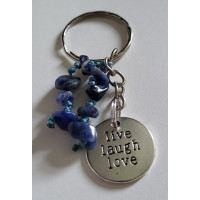 Crystal chip charm keyring 5