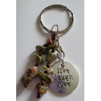 Crystal chip charm keyring 8