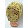 Slouch Hat - Crocheted - Lime Green